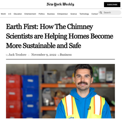 Chimney Scientists featured in the New York Weekly