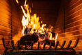Crackling Fire in Fireplace