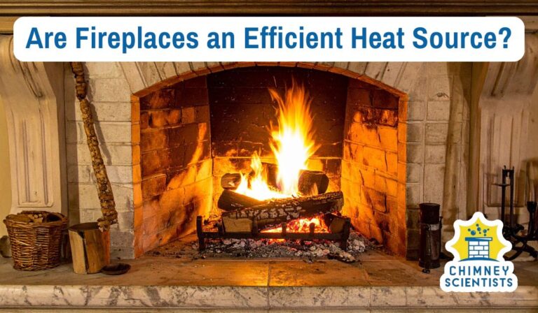 a traditional open fireplace looks inviting in a home in King of Prussia, PA, but may not be an efficient source of heat